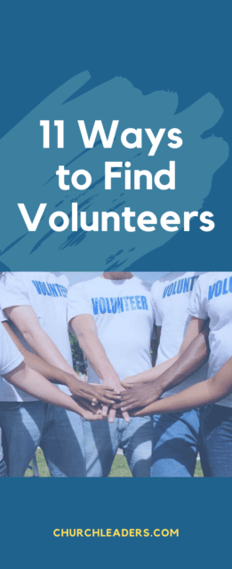 find volunteers