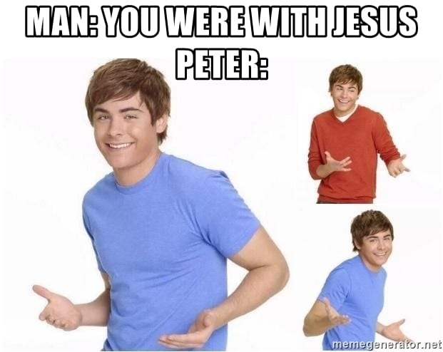 christian memes peter and jesus