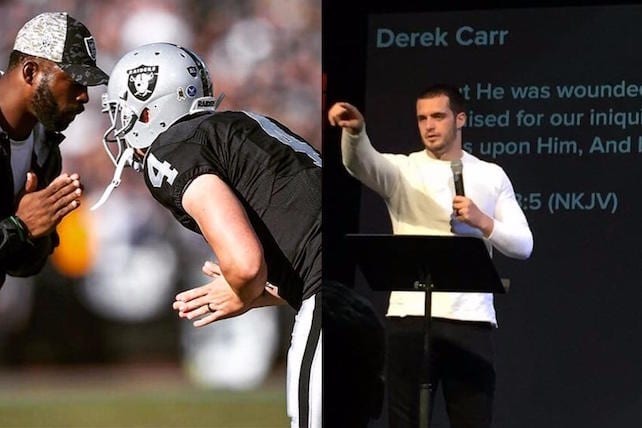 Is Derek Carr religious? Here's his message for faithful athletes