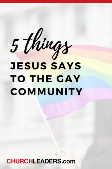 Jesus says to the gay community