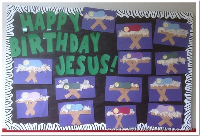 Christmas bulletin board