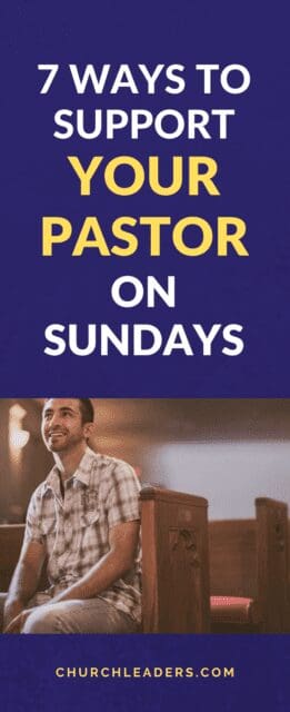 support your pastor
