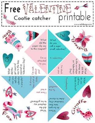 valentines day cootie catcher