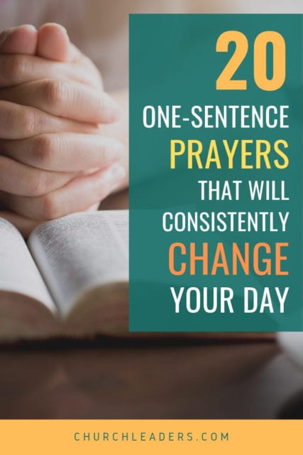 one-sentence prayers