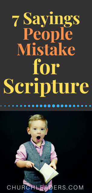 mistake for Scripture