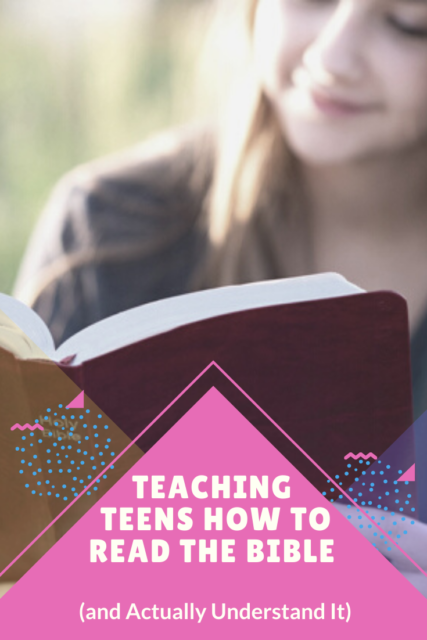 teens how to read the Bible