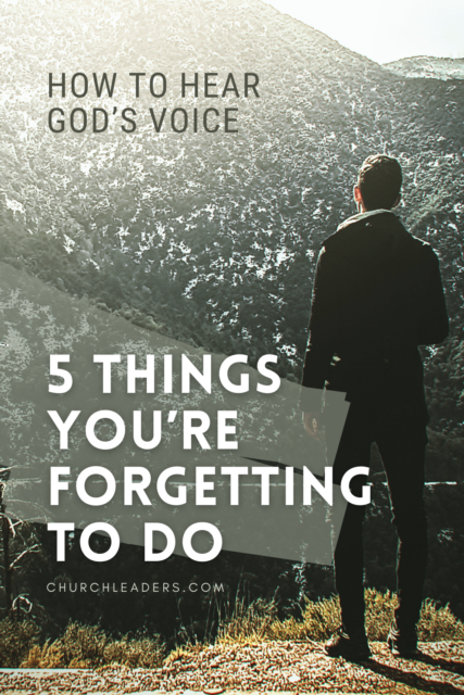 how to hear God's voice