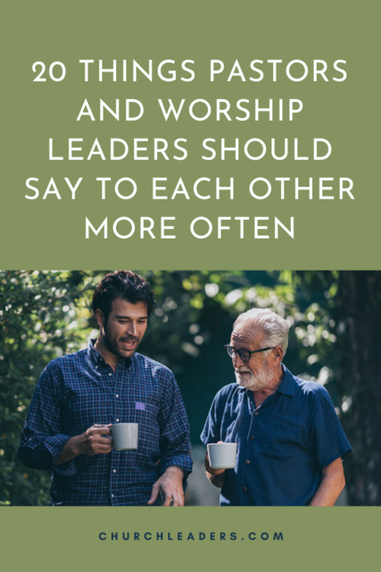 pastors and worship leaders