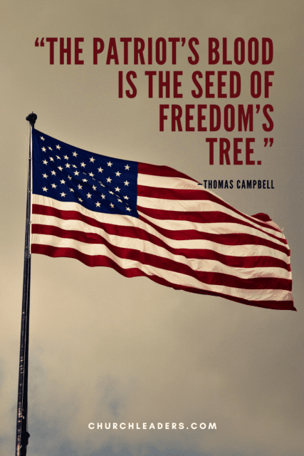 memorial day quotes Campbell patroits blood