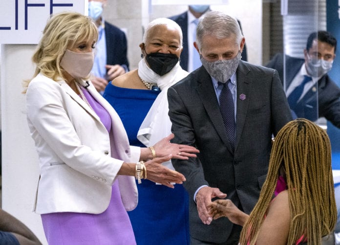 Jill Biden and Dr. Anthony Fauci