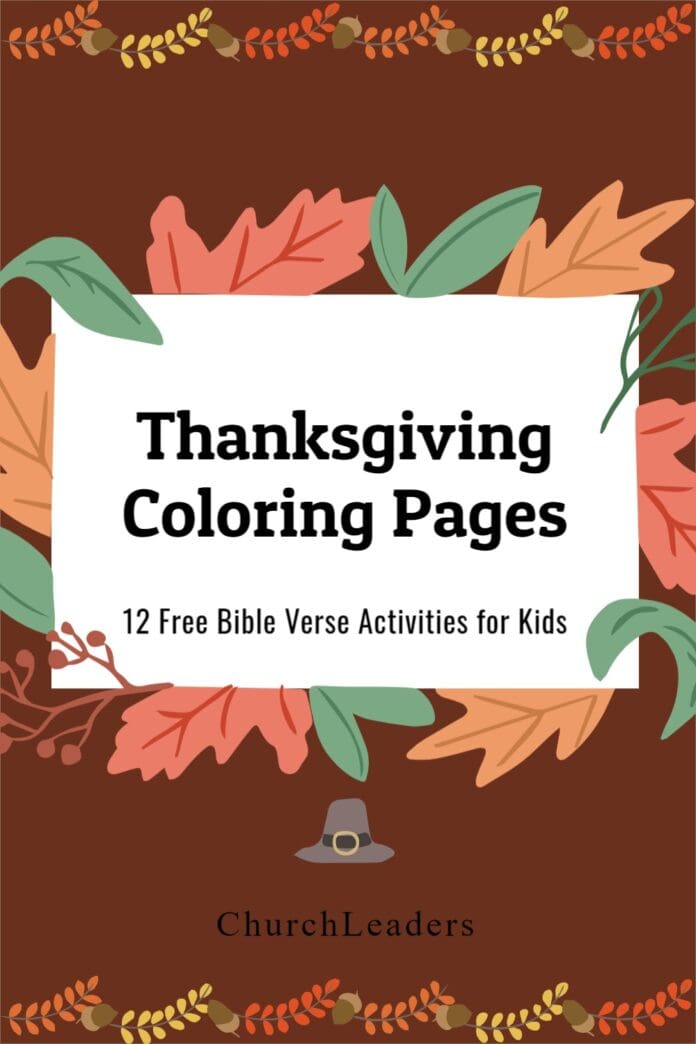 Thanksgiving Coloring Pages: 12 Free Children’s Church Activities