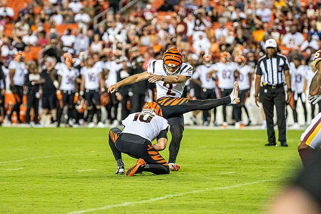 Bengals kicker no stranger to big stage