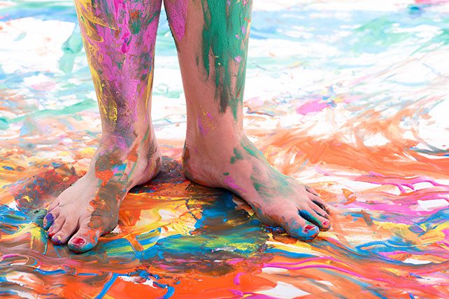 Body Paint Slip and Slide ~ Learn Play Imagine