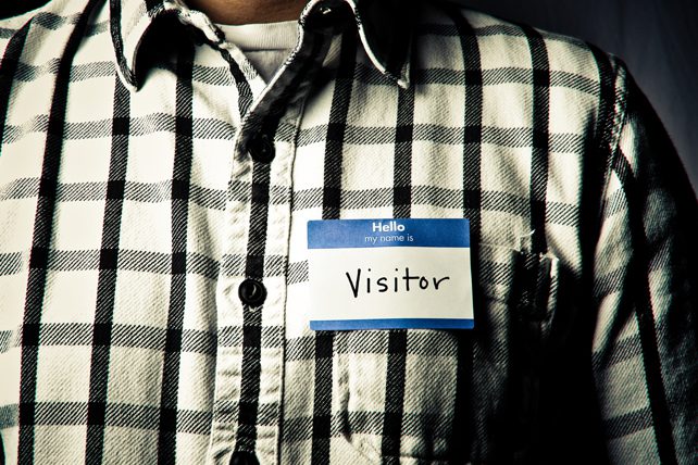 first-time guests at church