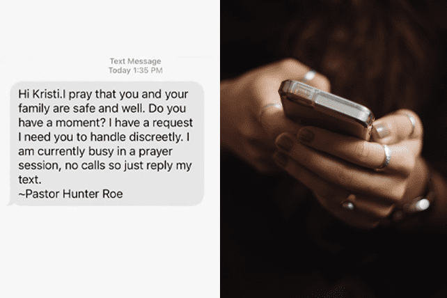 Pastor Hunter Roe Phishing Scam