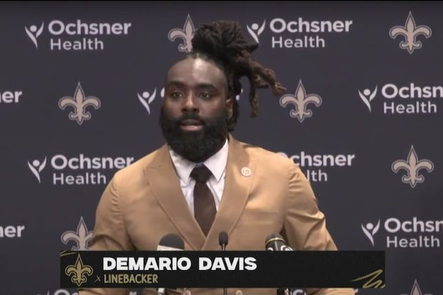 New Orleans Saints' Demario Davis Uses Post-Game Presser To Proclaim,  'Jesus Is Knocking'
