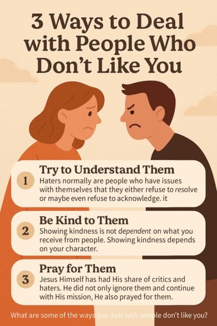 ways to deal with people who don't like you
