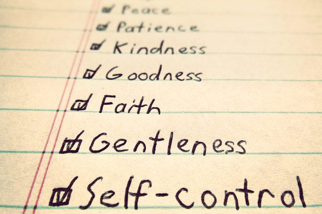 bible verses about self control