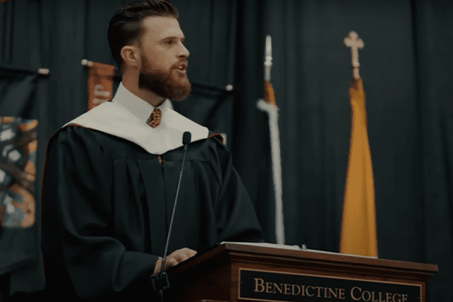 Harrison Butker Slams Biden And Taylor Swift During Controversial Commencement Address At 