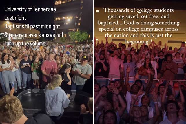 ‘God Is Moving’—Unite Keynoter Jennie Allen Shares Video of Baptisms at University of Tennessee