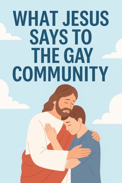 what jesus says to the gay community