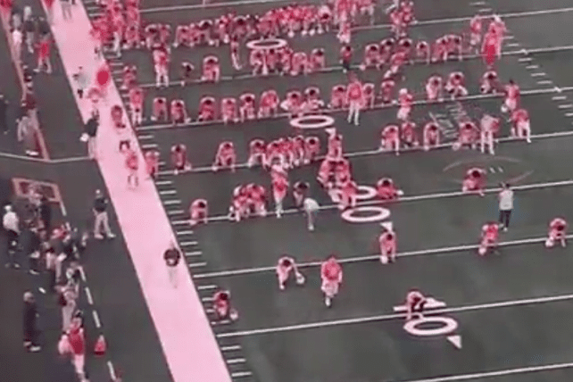 WATCH Nearly Every Ohio State Football Player Took a Knee and Prayed