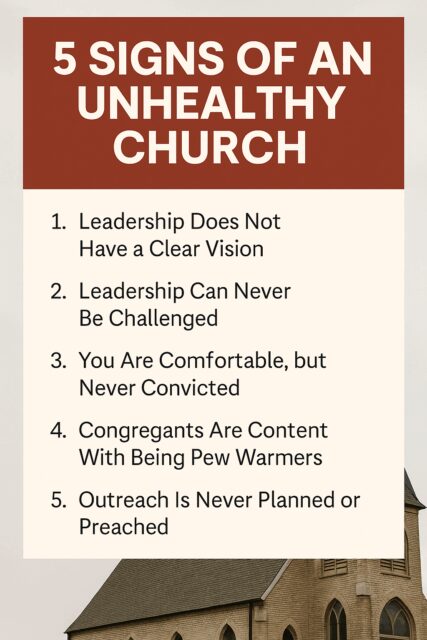 signs of an unhealthy church