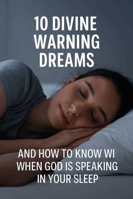 warning dream from god