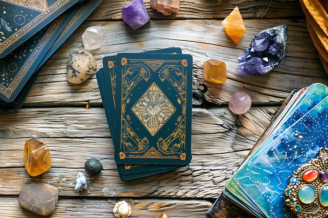 crystals tarot