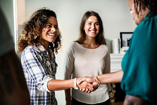 welcoming people