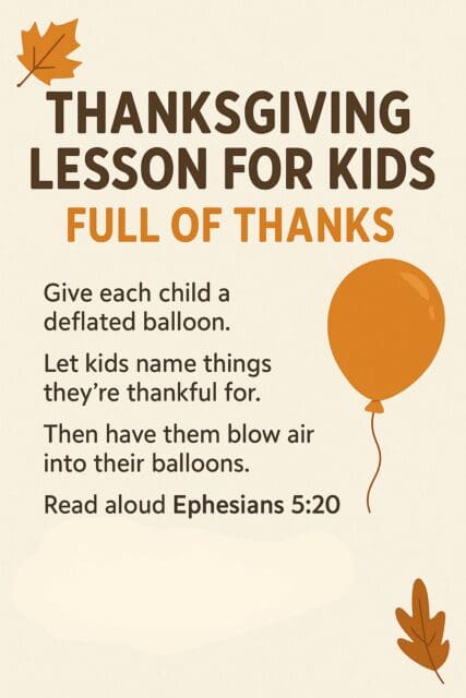 thanksgiving lesson for kids