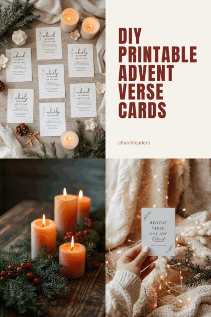 DIY Printable Advernt verse cards