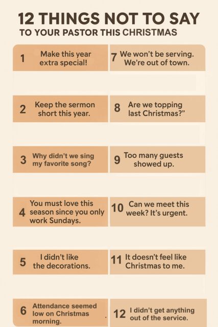 help pastor christmas