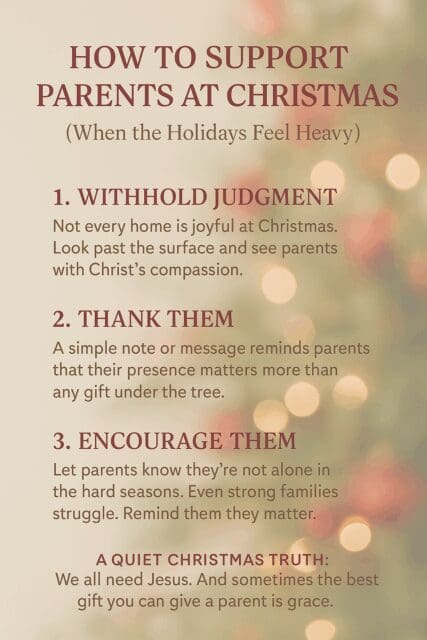 parent support at christmas