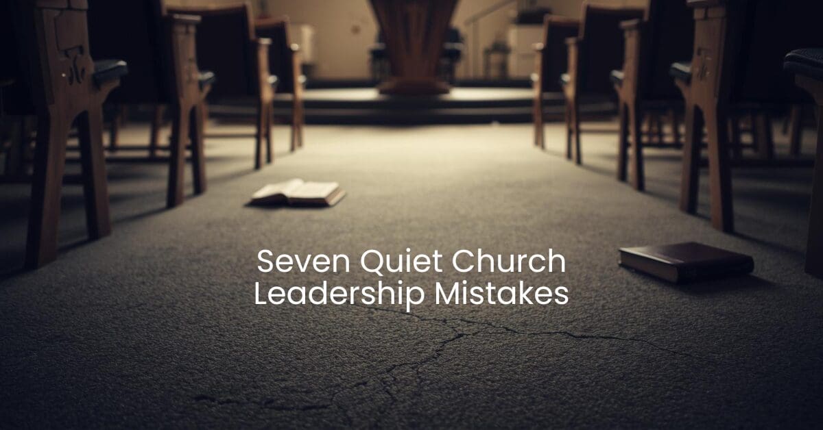 7 Quiet Church Leadership Mistakes That Slowly Damage a Church