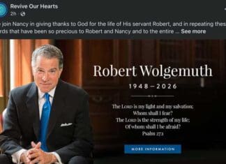 ‘Safely Home’—Nancy DeMoss Wolgemuth Shares Death of Husband Robert Wolgemuth Robert Wolgemuth