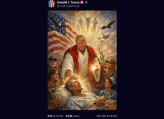 ‘Outrageous Blasphemy’—Christians Respond to Now-Deleted Image of President Trump as Jesus President Donald Trump