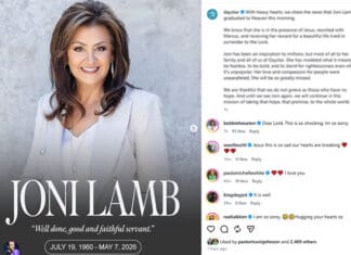 Daystar Television Network President Joni Lamb Has Died at 65 Joni Lamb